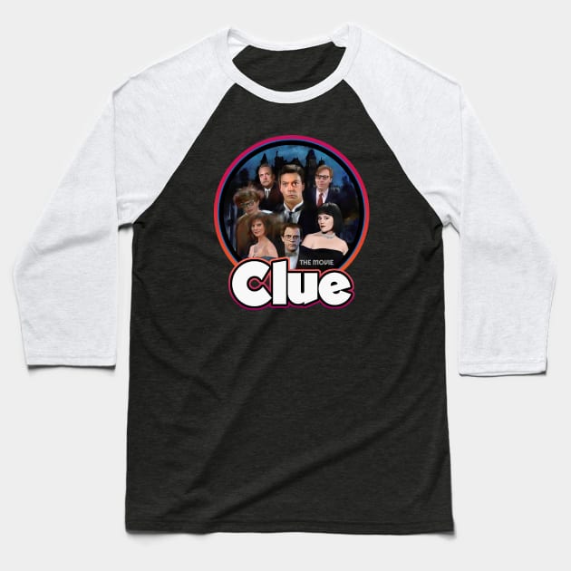 Clue Movie 80s Baseball T-Shirt by Trazzo